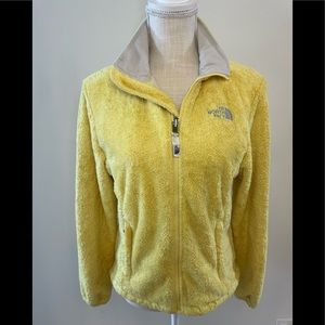 The North Face. Yellow super soft fuzzy jacket. Gently used.